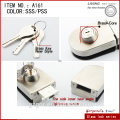 long-round stainless steel sliding center lock with double door-one side for glass shower door